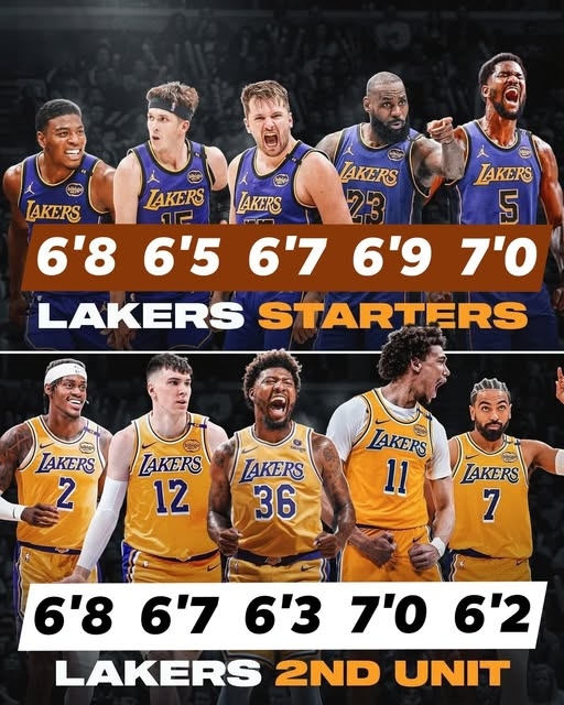 mk体育-湖人阵容身高升级：首发均高突破2米03，替补席达1米98